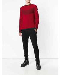 Мужской красный свитер с круглым вырезом от Rossignol