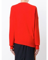 Женский красный свитер с круглым вырезом от Calvin Klein 205W39nyc