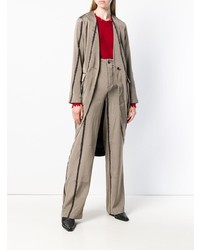 Женский красный свитер с круглым вырезом от Uma Wang