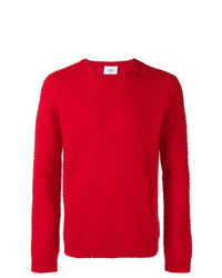 Мужской красный свитер с круглым вырезом от Dondup