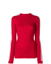 Женский красный свитер с круглым вырезом от Fiorucci