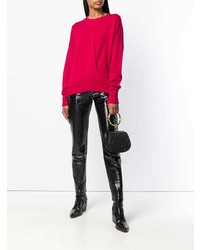 Женский красный свитер с круглым вырезом от Isabel Marant