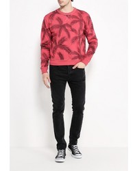 Мужской красный свитер с круглым вырезом от Fresh Brand