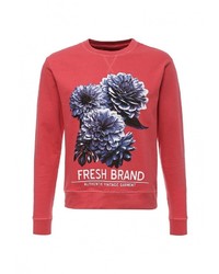 Мужской красный свитер с круглым вырезом от Fresh Brand