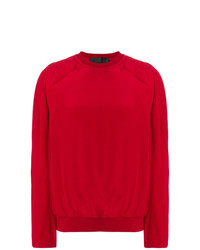 Женский красный свитер с круглым вырезом от Haider Ackermann