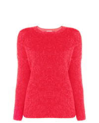 Женский красный свитер с круглым вырезом от Humanoid