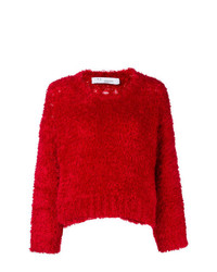 Женский красный свитер с круглым вырезом от IRO