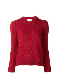 Женский красный свитер с круглым вырезом от Isa Arfen
