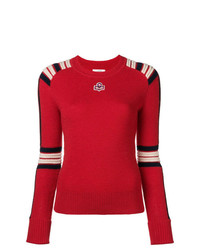 Женский красный свитер с круглым вырезом от Isabel Marant Etoile
