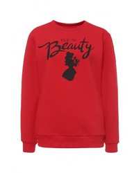 Женский красный свитер с круглым вырезом от Katya Dobryakova