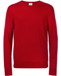 Мужской красный свитер с круглым вырезом от Kent & Curwen