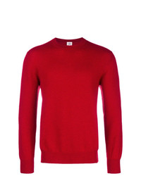 Мужской красный свитер с круглым вырезом от Kent & Curwen