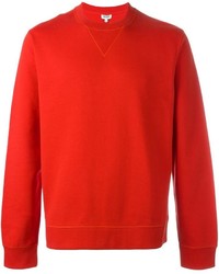 Мужской красный свитер с круглым вырезом от Kenzo
