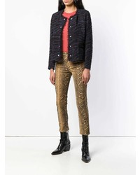 Женский красный свитер с круглым вырезом от Forte Forte