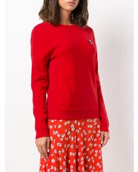 Женский красный свитер с круглым вырезом от Chinti & Parker