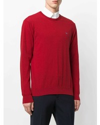Мужской красный свитер с круглым вырезом от Etro