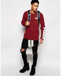 Мужской красный свитер с круглым вырезом от Puma