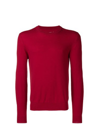 Мужской красный свитер с круглым вырезом от Maison Margiela