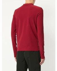 Мужской красный свитер с круглым вырезом от Namacheko