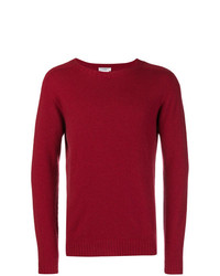 Мужской красный свитер с круглым вырезом от Mauro Grifoni
