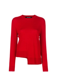 Женский красный свитер с круглым вырезом от Neil Barrett