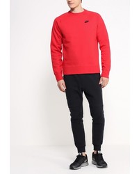 Мужской красный свитер с круглым вырезом от Nike