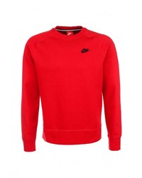 Мужской красный свитер с круглым вырезом от Nike