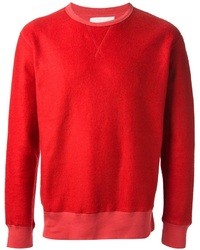 Мужской красный свитер с круглым вырезом от Our Legacy