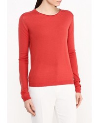 Женский красный свитер с круглым вырезом от Patrizia Pepe