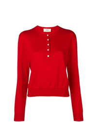 Женский красный свитер с круглым вырезом от Ports 1961