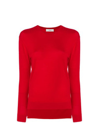Женский красный свитер с круглым вырезом от Pringle Of Scotland