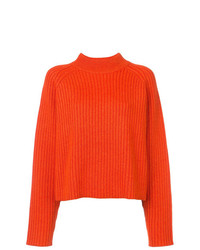 Женский красный свитер с круглым вырезом от Proenza Schouler