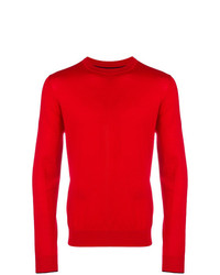 Мужской красный свитер с круглым вырезом от Ps By Paul Smith