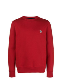Мужской красный свитер с круглым вырезом от Ps By Paul Smith