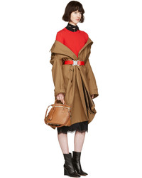 Женский красный свитер с круглым вырезом от Maison Margiela