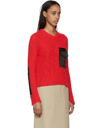 Женский красный свитер с круглым вырезом от Rag & Bone