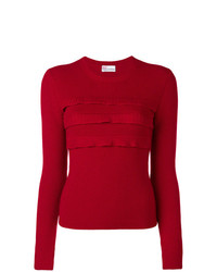 Женский красный свитер с круглым вырезом от RED Valentino
