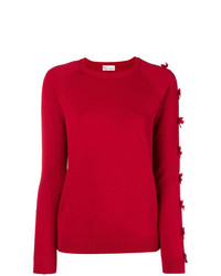 Женский красный свитер с круглым вырезом от RED Valentino