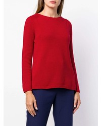 Женский красный свитер с круглым вырезом от 'S Max Mara