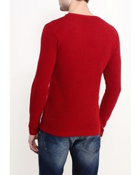 Мужской красный свитер с круглым вырезом от River Island