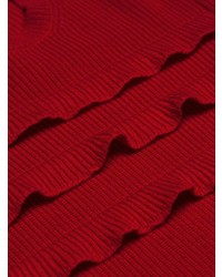 Женский красный свитер с круглым вырезом от RED Valentino