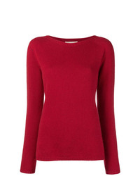 Женский красный свитер с круглым вырезом от 'S Max Mara