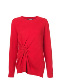 Женский красный свитер с круглым вырезом от Sies Marjan