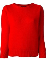 Женский красный свитер с круглым вырезом от Sofie D'hoore
