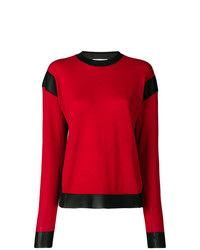 Женский красный свитер с круглым вырезом от Sonia Rykiel