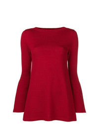 Женский красный свитер с круглым вырезом от Sottomettimi