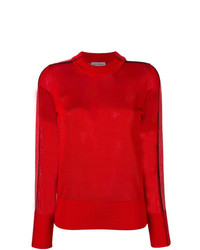 Женский красный свитер с круглым вырезом от Sportmax