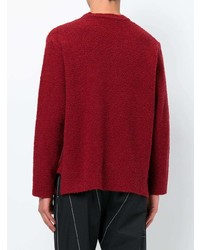 Мужской красный свитер с круглым вырезом от Stella McCartney