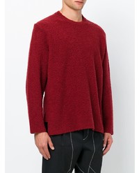Мужской красный свитер с круглым вырезом от Stella McCartney