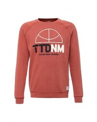Мужской красный свитер с круглым вырезом от Tom Tailor Denim